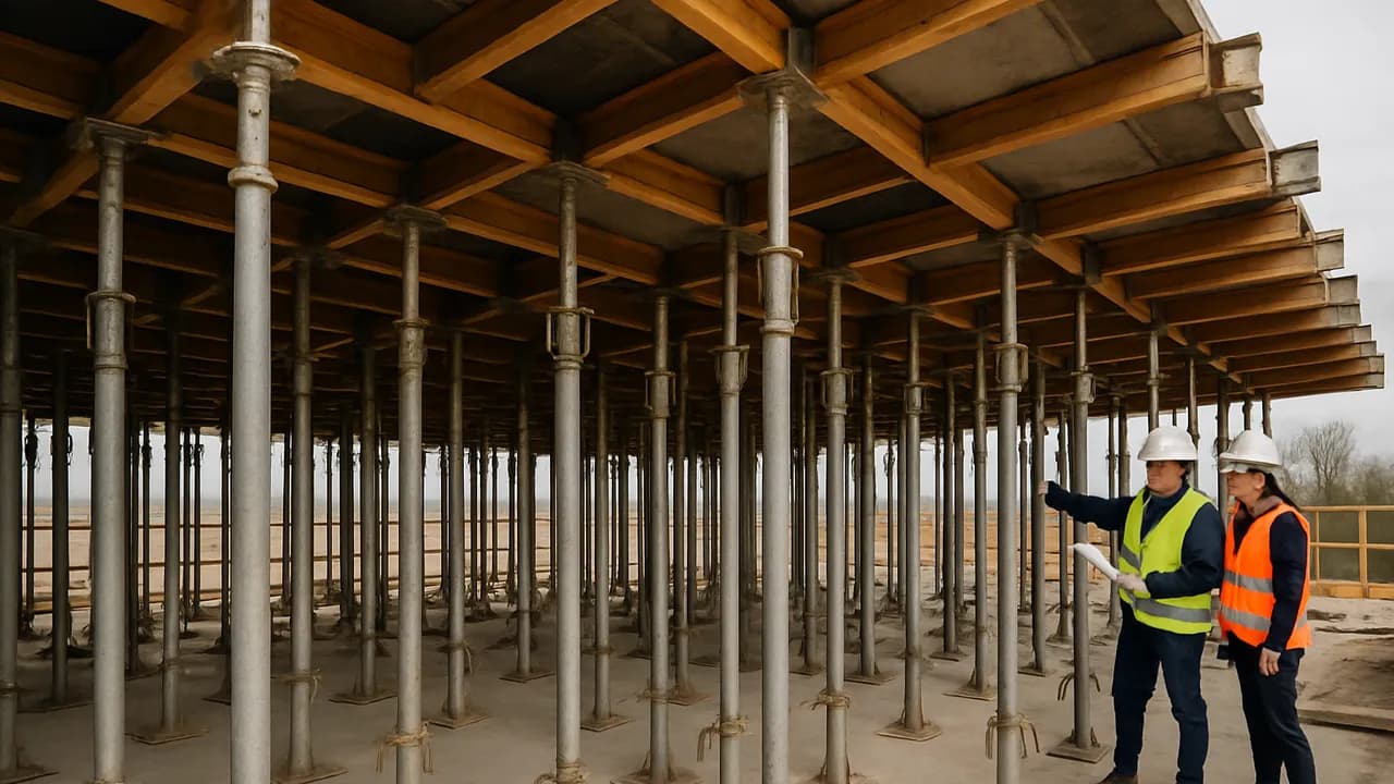 NR-18 e Engenharia Estrutural: Guia Técnico de Fôrmas, Escoramentos e Trabalho em Altura